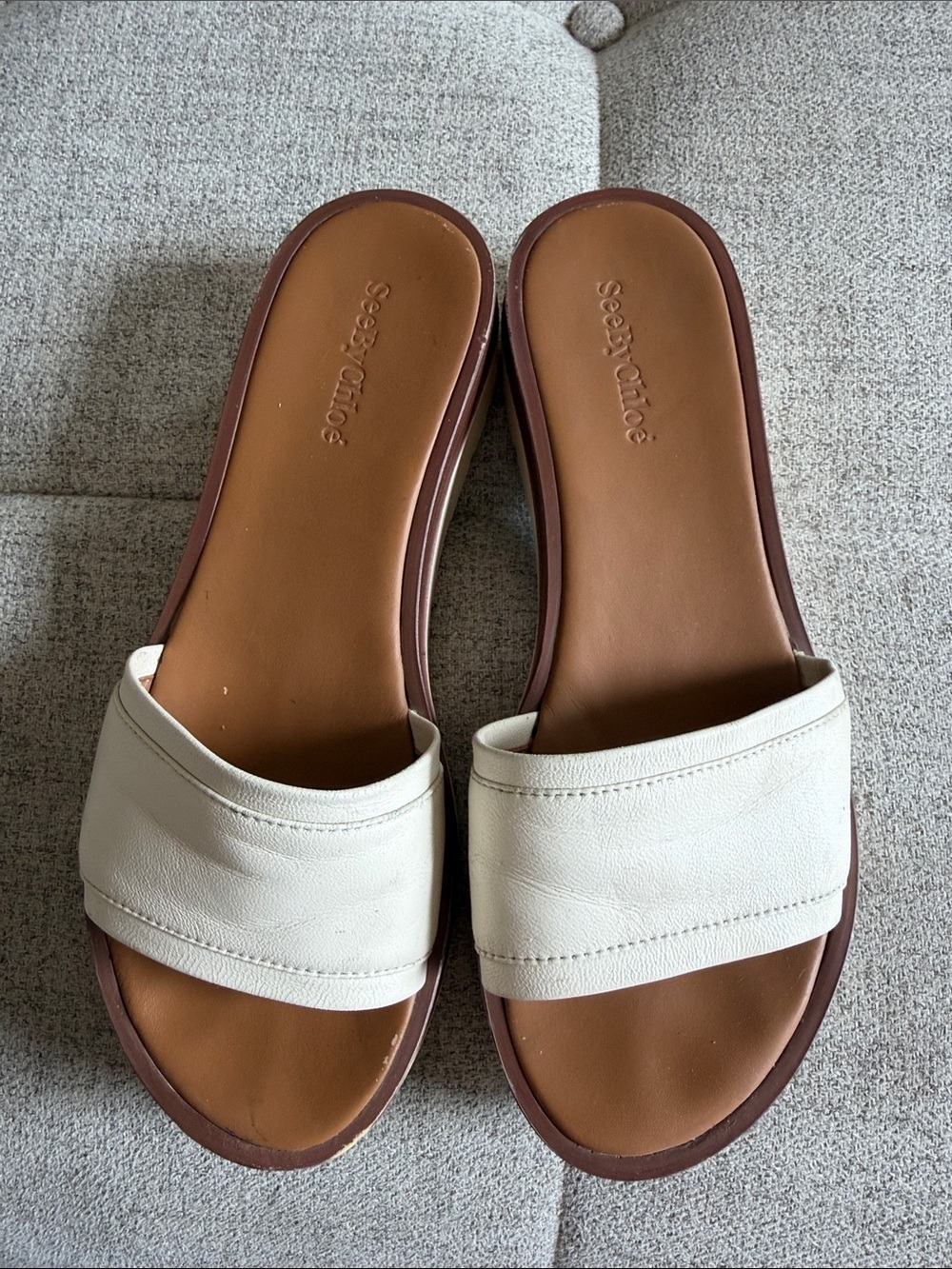 SEE BY CHLOÉ Robin Platform Slide Sandals Size 38 - Picture 4 of 15